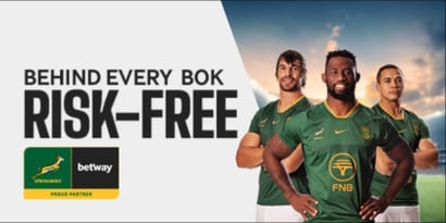Springboks Risk-Free - Get a risk-free bet on South Africa with Betway