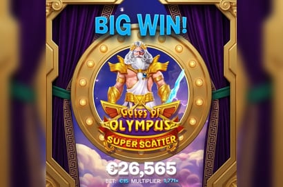 Big Win on Gates of Olympus Super Scatter