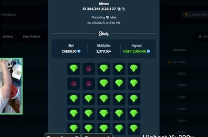 C$113K Mines big win