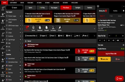Champions League odds