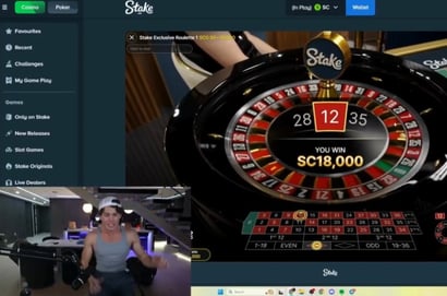 Clavicular 18K Roulette Win