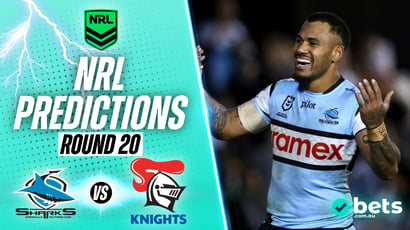 Cronulla Sharks vs Newcastle Knights NRL Round 20 Tips - Sharks and Knights Set for Tight Battle