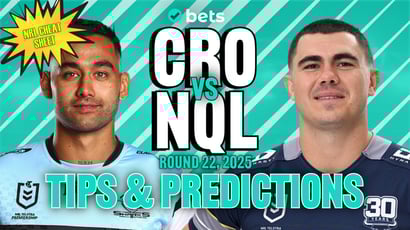 Cronulla Sharks vs North QLD Cowboys NRL Round 22 Tips - Shark Bait