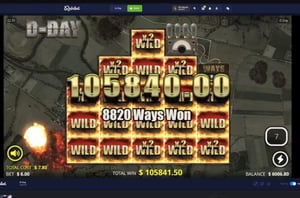 Rainbet Streamers Blitz $105K Win on NoLimit City’s D-Day Slot