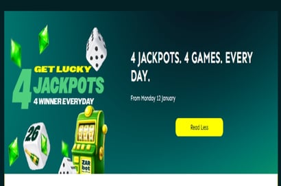 Daily Jackpots at ZARbet