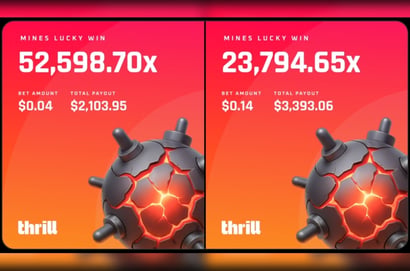 Double Mines Win at Thrill.com