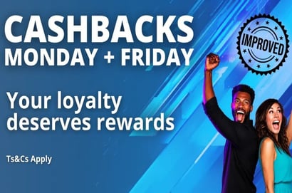 Firstbet Cashbacks Monday and Friday