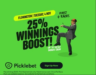 Get 25% Winnings Boost at Flemington on Melbourne Cup Day