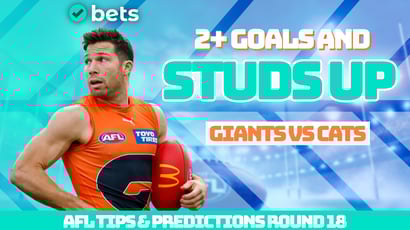 GWS Giants vs Geelong Cats AFL Round 18 Tips - Can we see another 4pt margin?