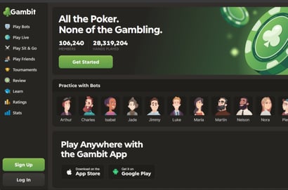 Gambit Poker Homepage
