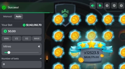 Gamdom Mines Win Image