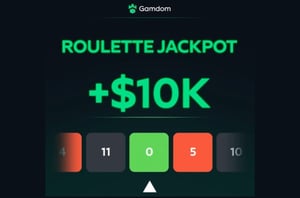 Gamdom Roulette Jackpot Approaching 10K