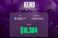 Goated 500x Keno Win