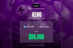 Goated Keno Originals Big Win