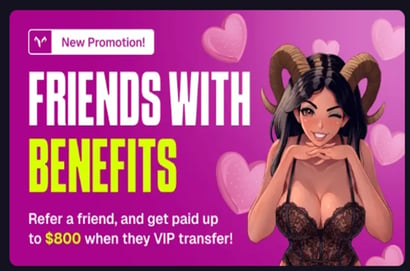 Goated crypto casino referral program