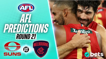 Gold Coast Suns vs Melbourne Demons AFL Round 21 Tips