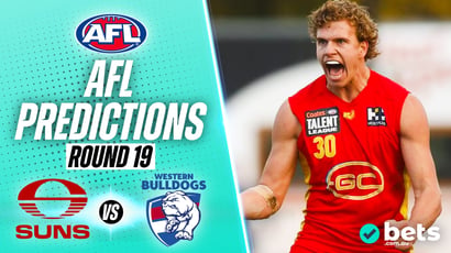 Gold Coast Suns vs Western Bulldogs AFL Round 19 Tips