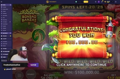 Former Mets Pitcher HutchMF Hits $100K Max Win at Roobet