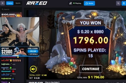 Julian Jackhammer Razed Slot Win