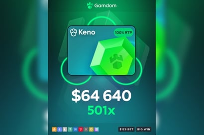 Keno Big Win at Gamdom