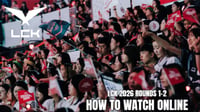 LCK 2026 Rounds 1-2 Live Streams