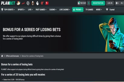 Losing Bets at Planbet