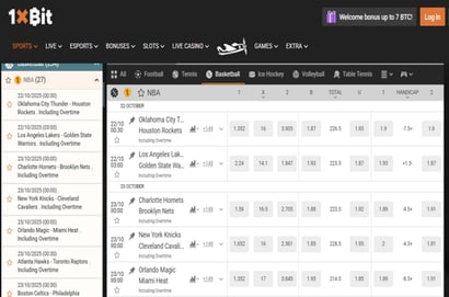 NBA Betting at 1xBit