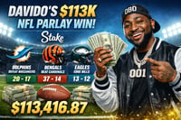 NFL parlay win for Davido