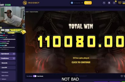 Nadeshot 110K Roobet Win