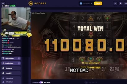 Nadeshot 110K Roobet Win FT