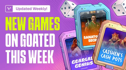 New Casino Games at Goated.com