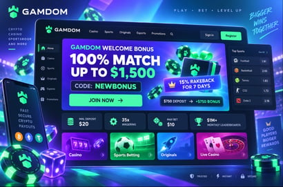 New Gamdom Welcome Bonus