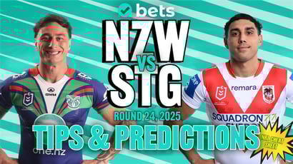 New Zealand Warriors vs St George Illawarra Dragons NRL Round 24 Tips - Dragons to take down another giant