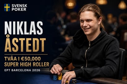Niklas Lena900 Åstedt tvåa i Super High Roller EPT Barcelona