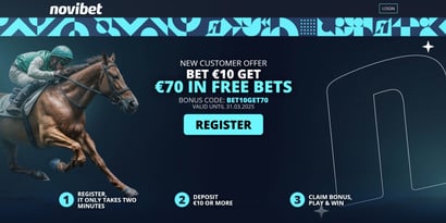 Novibet Bet 10 Get 70 welcome offer
