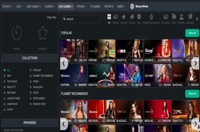 PlanBet live casino