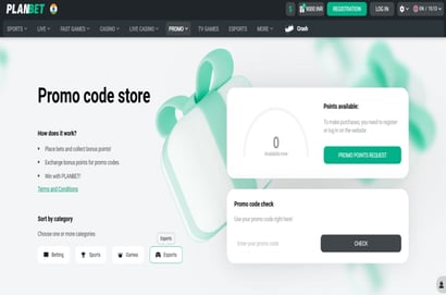 PlanBet promo code store