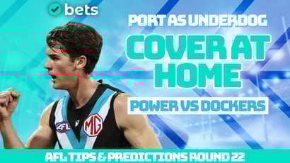 Port Adelaide Power vs Fremantle Dockers AFL Round 22 Tips - Port to cover in tight matchup with Dockers