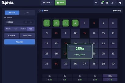Chimper Hits C$74K on Keno After Sticking With 1, 2, 3, 4