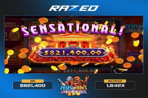Zeus vs Hades Delivers $821K Win on $500 Spin at Razed