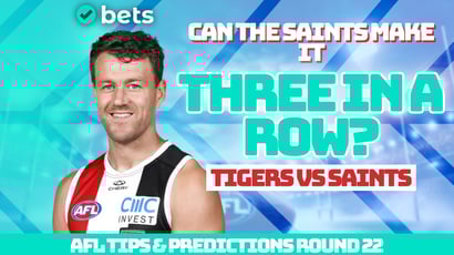 Richmond Tigers vs St Kilda Saints AFL Round 22 Tips - Saints tipped to go three in a row