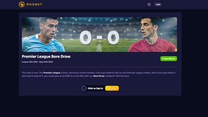 Roobet Premier League Bore Draw