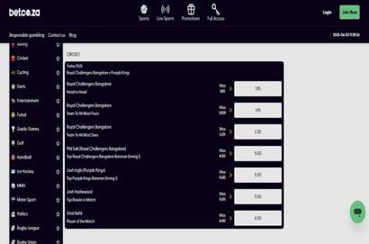 Royal Challengers Bengaluru vs Punjab Kings
