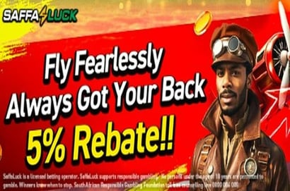 SaffaLuck 5% Rebate