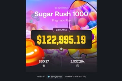 Shuffle 123K Sugar Rush Big Win