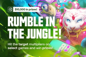 Beat Target Multipliers and Claim a Share of $10,000 in Shuffle's "Rumble in the Jungle"