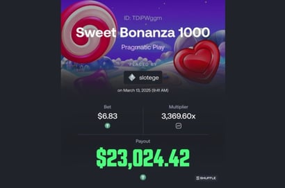 Shuffle Sweet Bonanza 1000 Big Win