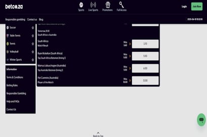 South Africa vs Australia Test