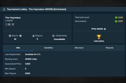 Stake Poker Haymaker Event