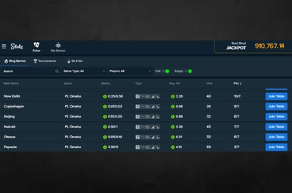 Stake Poker PLO cash games